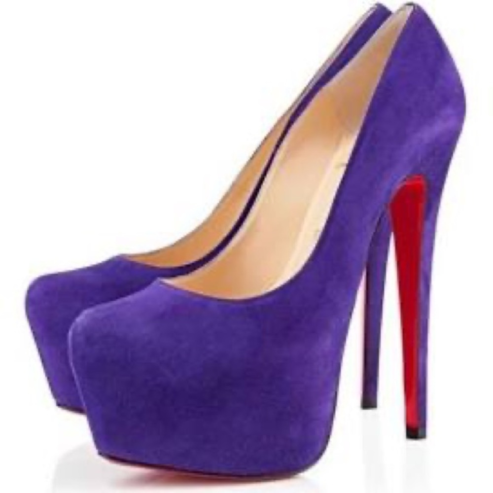 Christian Louboutin Daffodile Purple suede 37